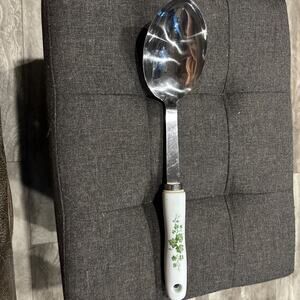 Vintage Corelle Coordinates Callaway Ivy Pattern Large Serving Spoon Utensil